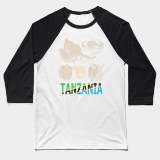 Tanzania Big Five Africa Safari Baseball T-Shirt